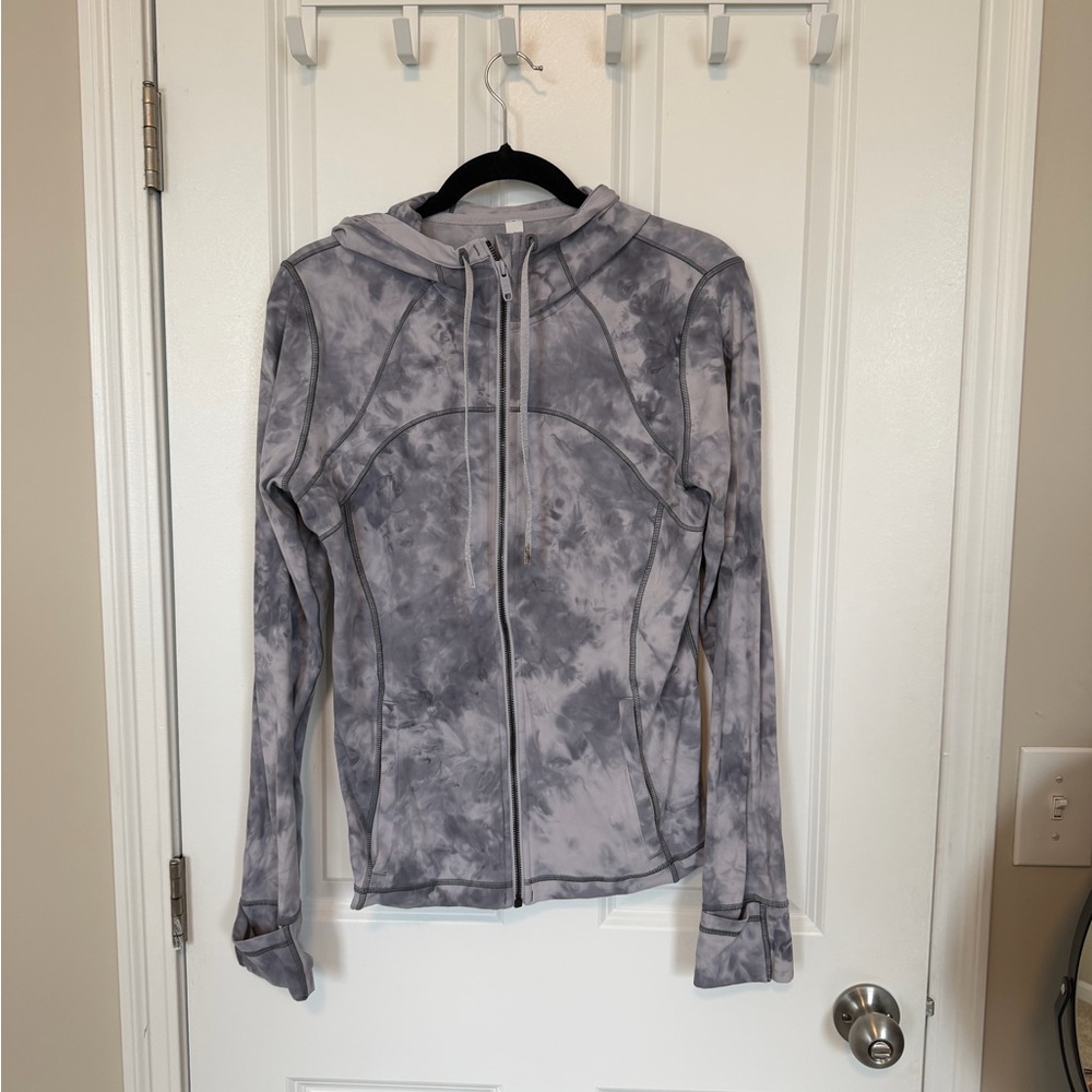 Lululemon Grey Tie Dye Hooded Define Jacket